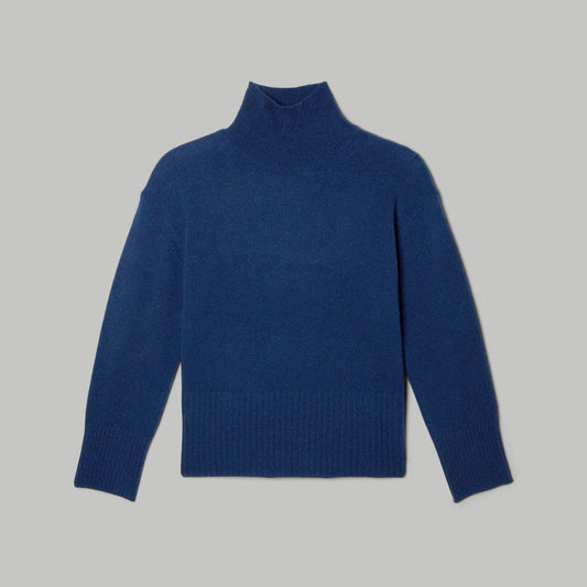 The Cashmere Oversized Turtleneck | Bright Navy
