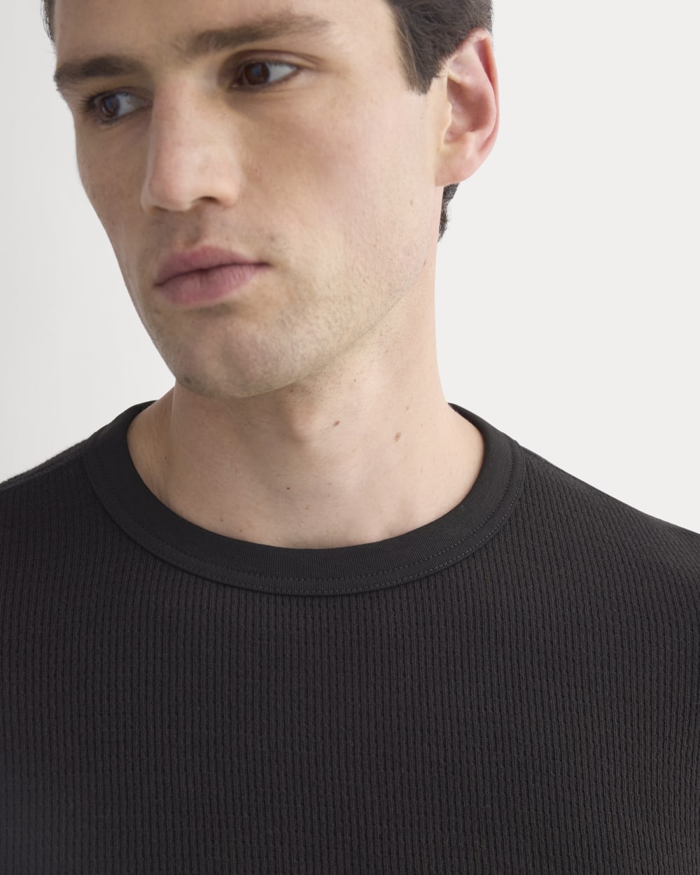 Thermal Crew in Cozy Waffle | Black