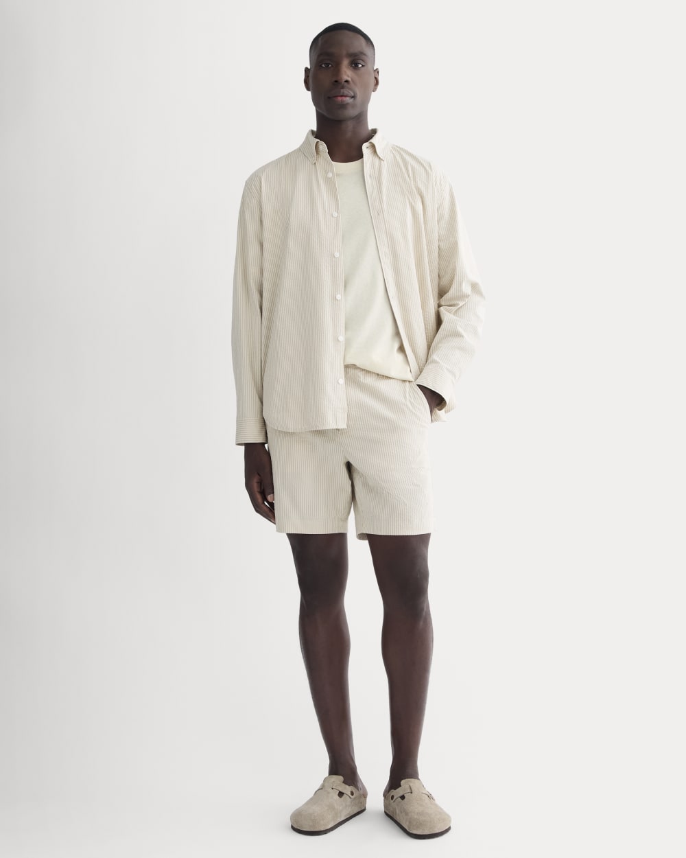 The Seersucker Short | Trench Coat Khaki / Natural