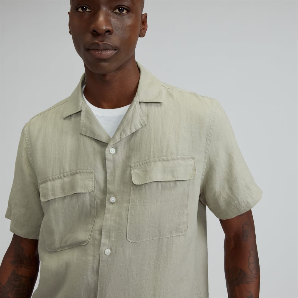 The Resort Shirt in Linen | Seagrass