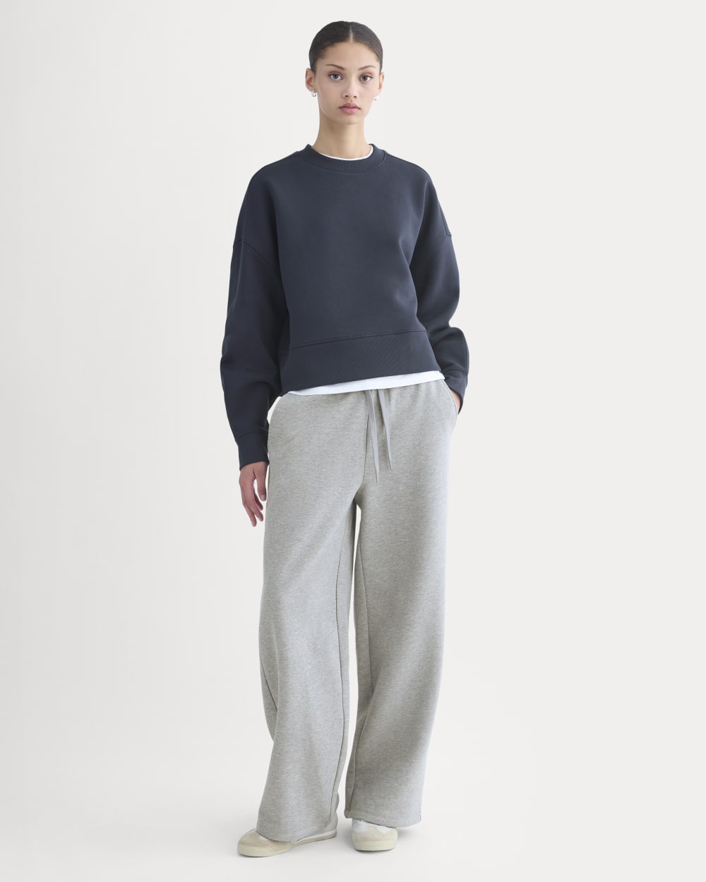 Luxe Fleece Sweatshirt | Navy