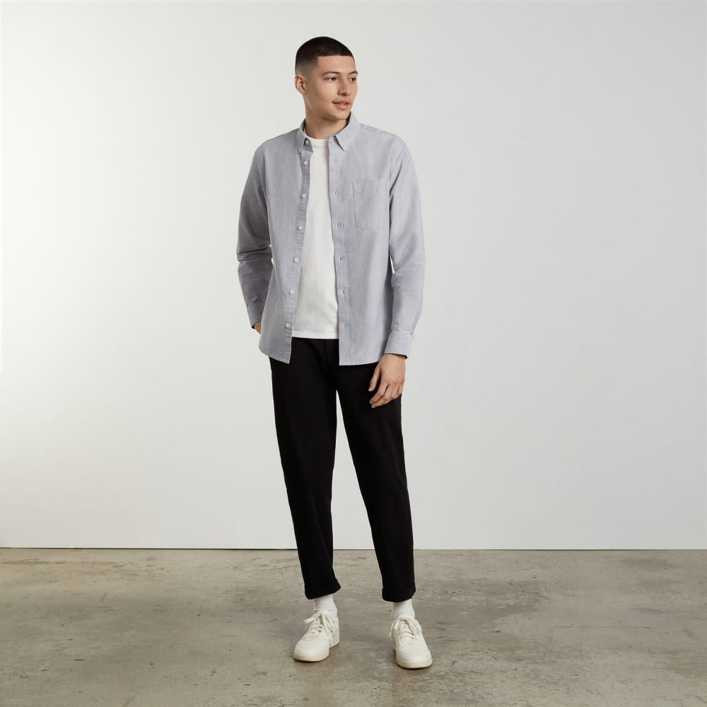 The Slim-Fit Japanese Oxford | Cloud Grey | Regular