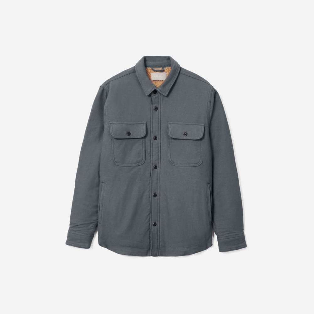 The ReNew Fleece-Lined Heavyweight Overshirt | Slate