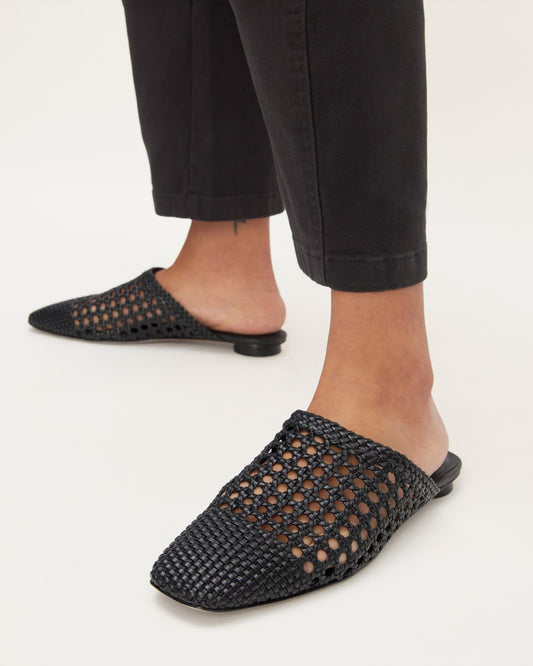 The Day Mule | Black Woven