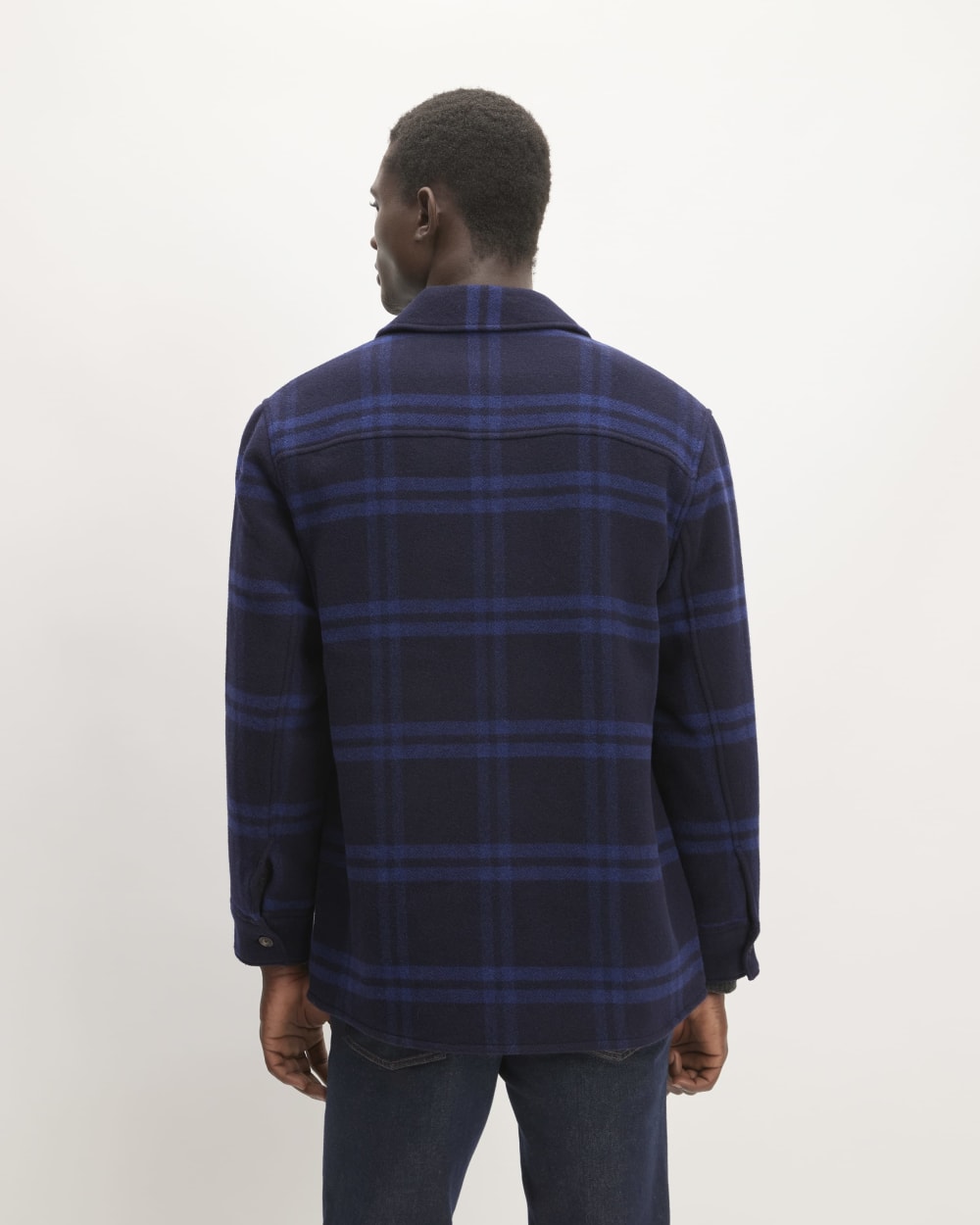 The ReWool® Oversized Shirt Jacket | Blue / Navy