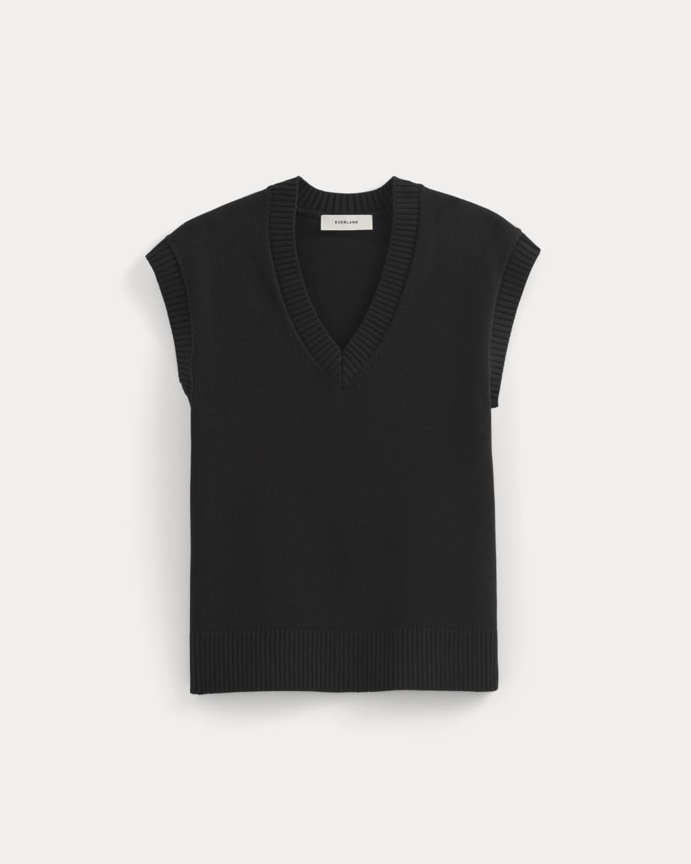 The Boxy Vest in Everyday Cotton | Black