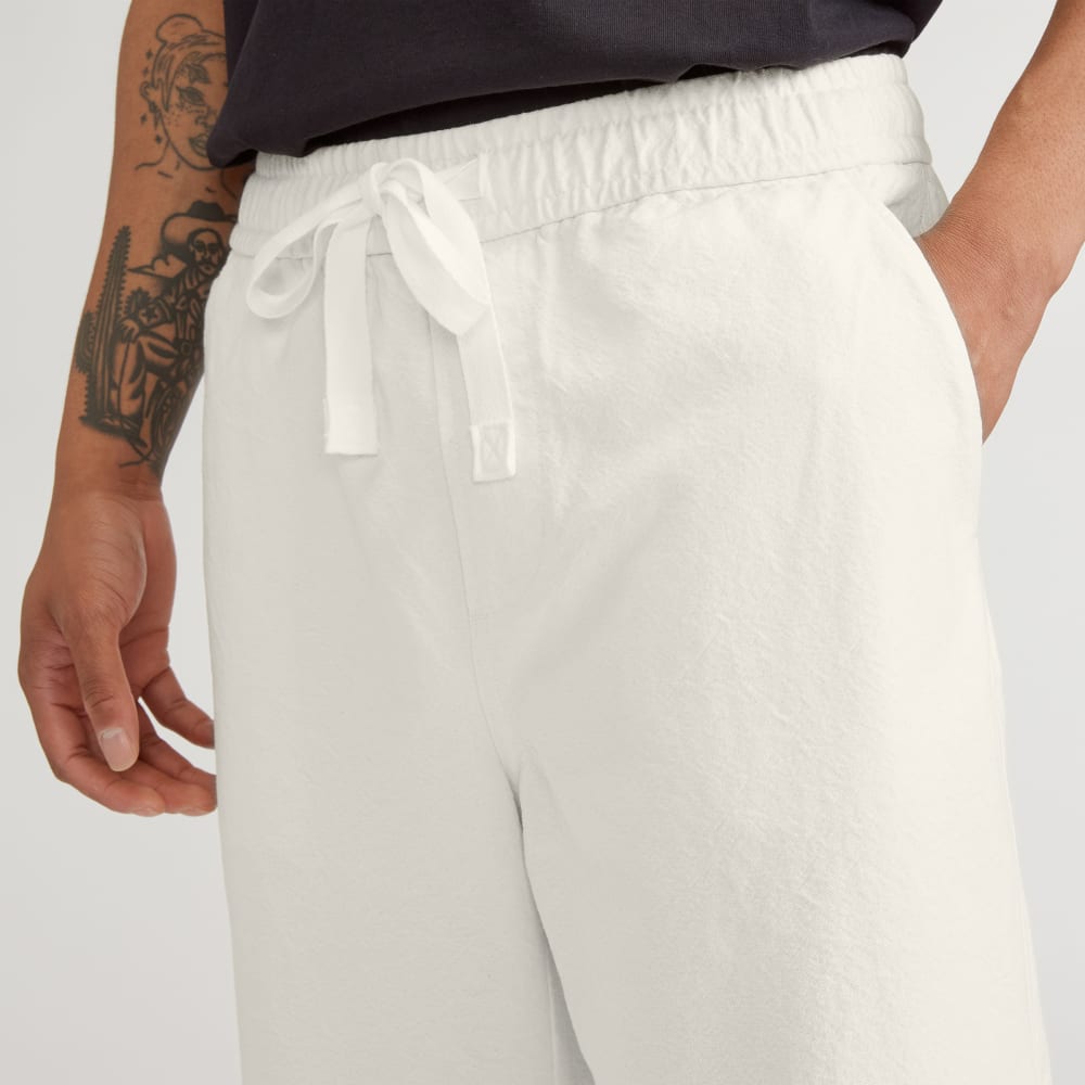 The Canvas Organic Cotton Drawstring Pant | Bone