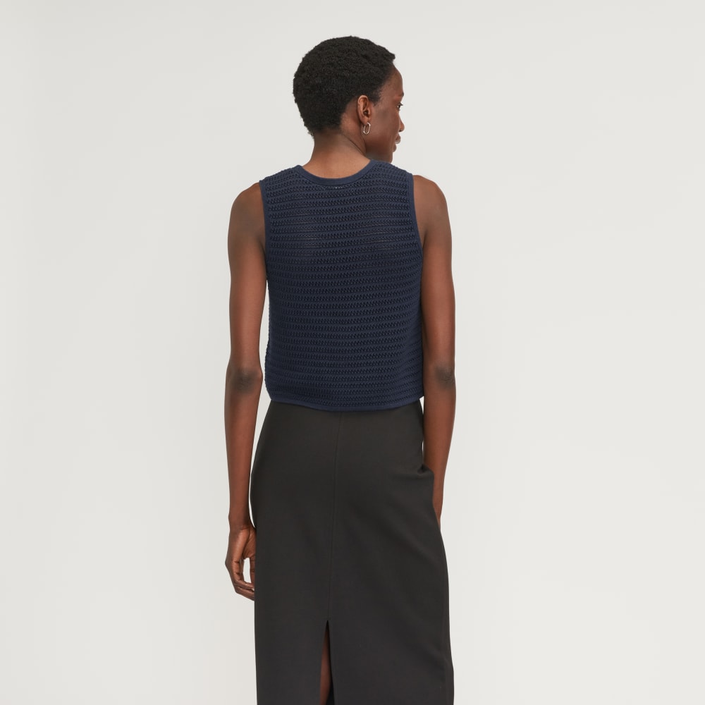 The Crochet Knit Cami | Navy