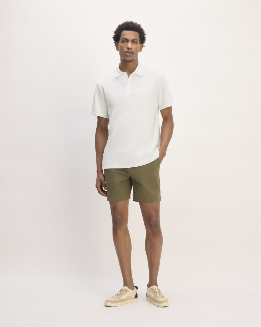 The Premium Weight Short-Sleeve Polo | White
