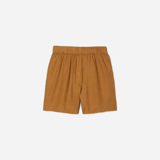 The Linen Boxer Short | Tawny Brown