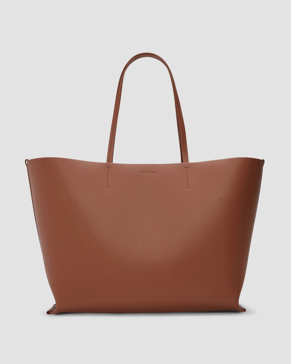 The Luxe Italian Leather Tote | Cognac
