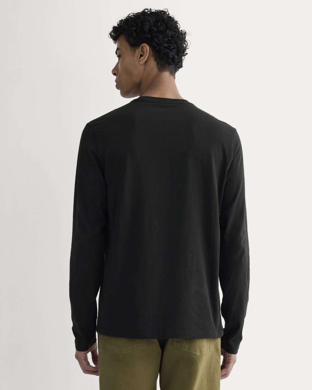 The Essential Organic Long-Sleeve Tee | Black
