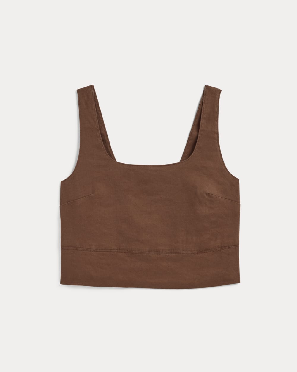 The Square Tank in Stretch Linen | Cedarwood