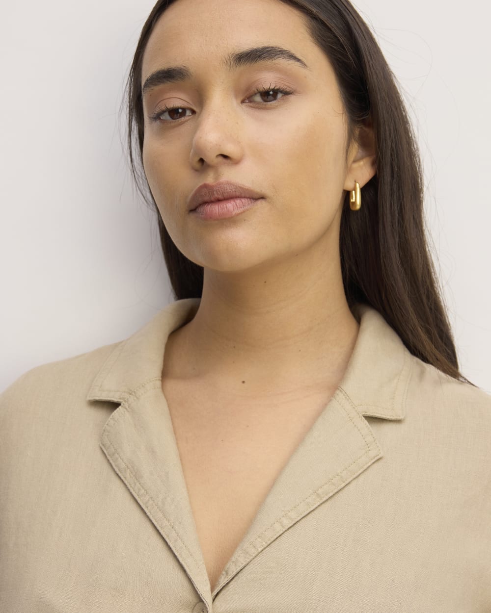 The Shirtdress in Linen | Trench Coat Khaki