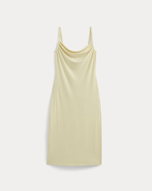 The Tank Midi Dress in Butterknit | Light Yellow