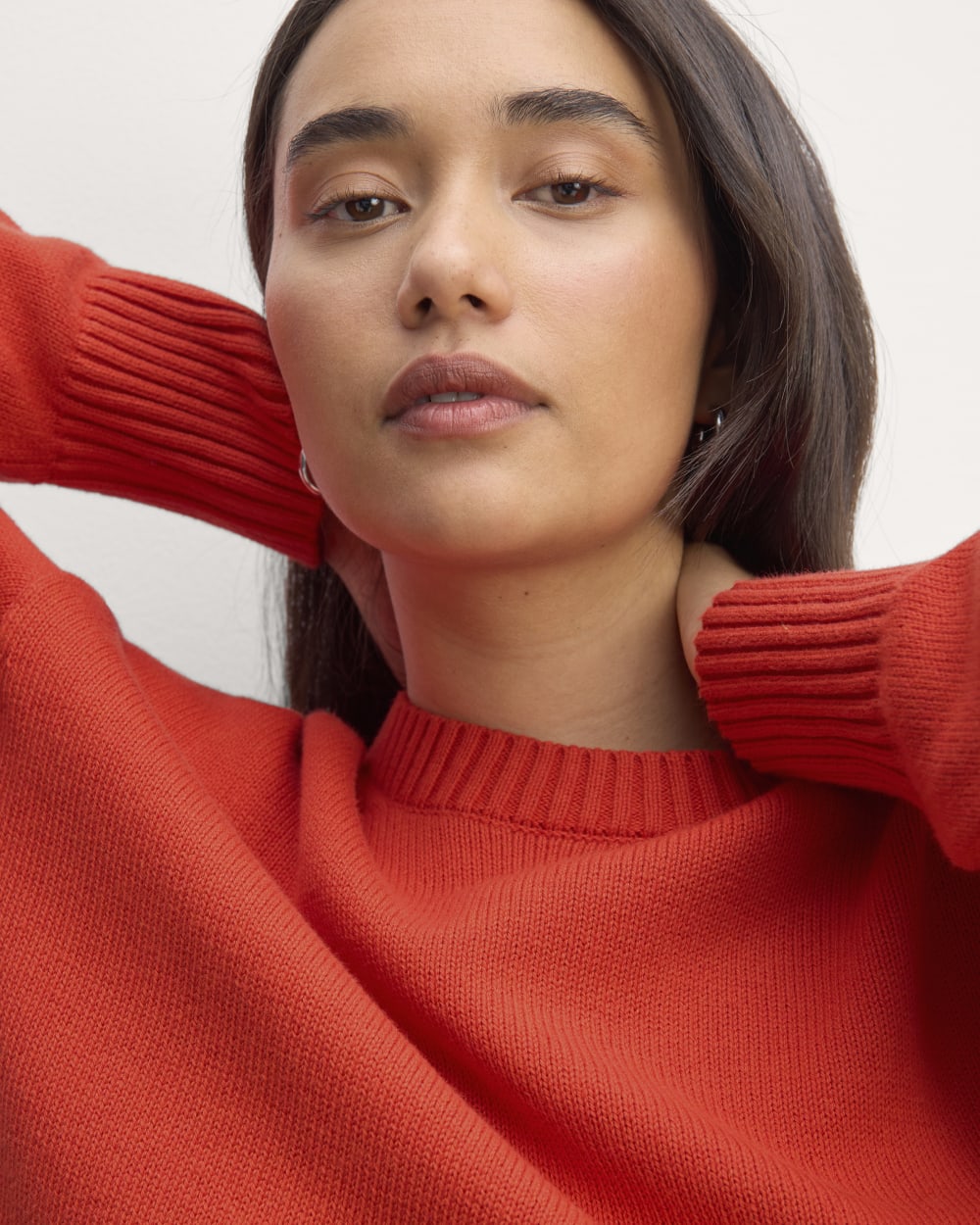 The Boxy Sweater in Everyday Cotton | Poppy Red