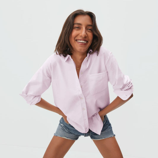 The Japanese Oxford Shirt | Pale Pink