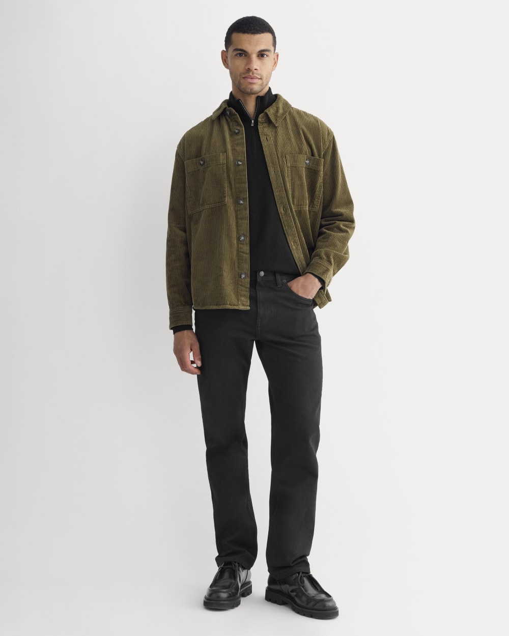 Straight-Leg Stretch Jean |  Black