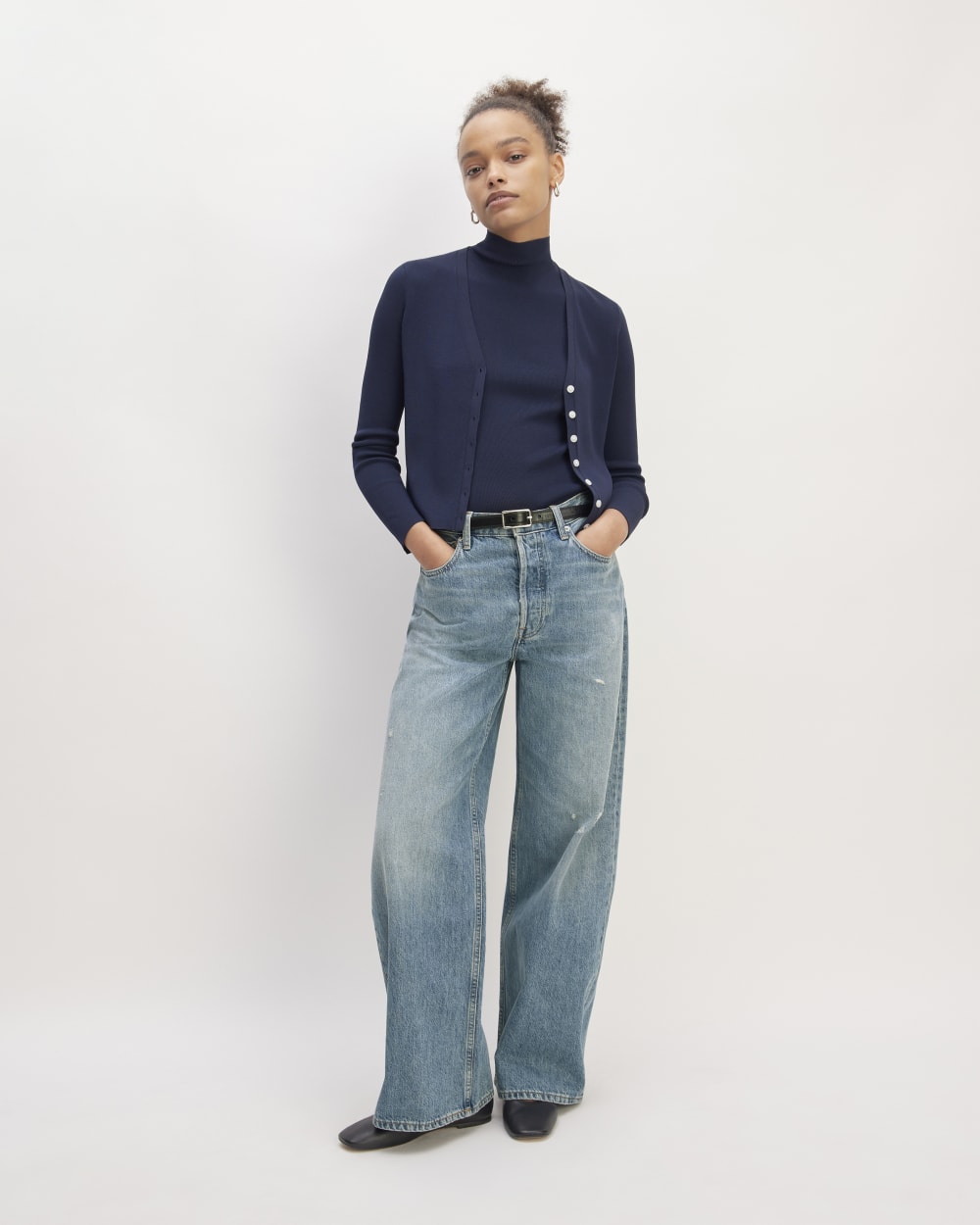 The Super Baggy Jean | Faded Indigo