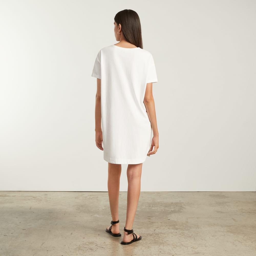 The Oversized Mariner Dress | White