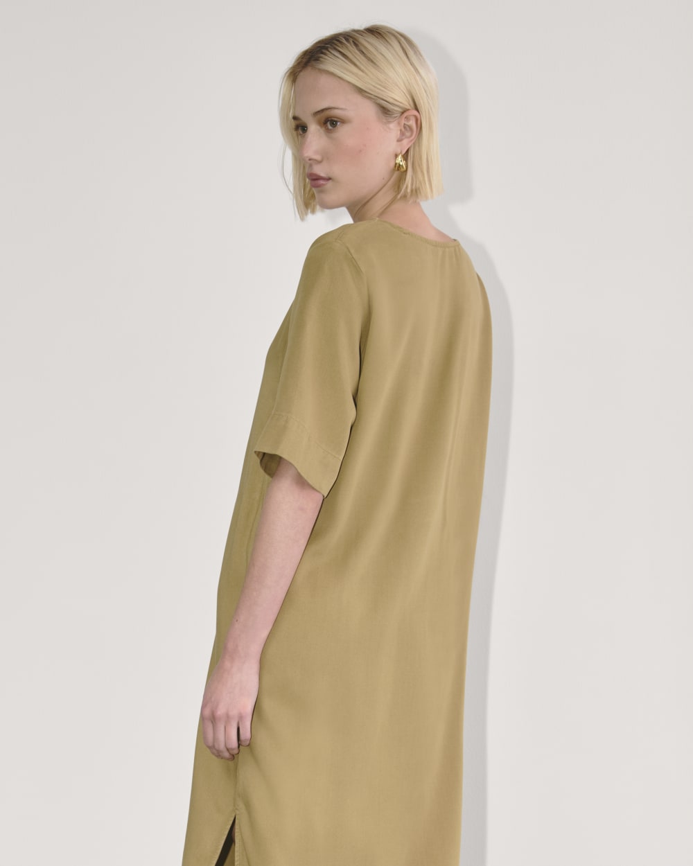 The Relaxed T-Shirt Dress in Buttersoft | Fennel Seed