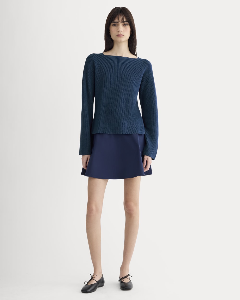 The Boatneck Top in Everyday Cotton | Deep Lazuli Blue