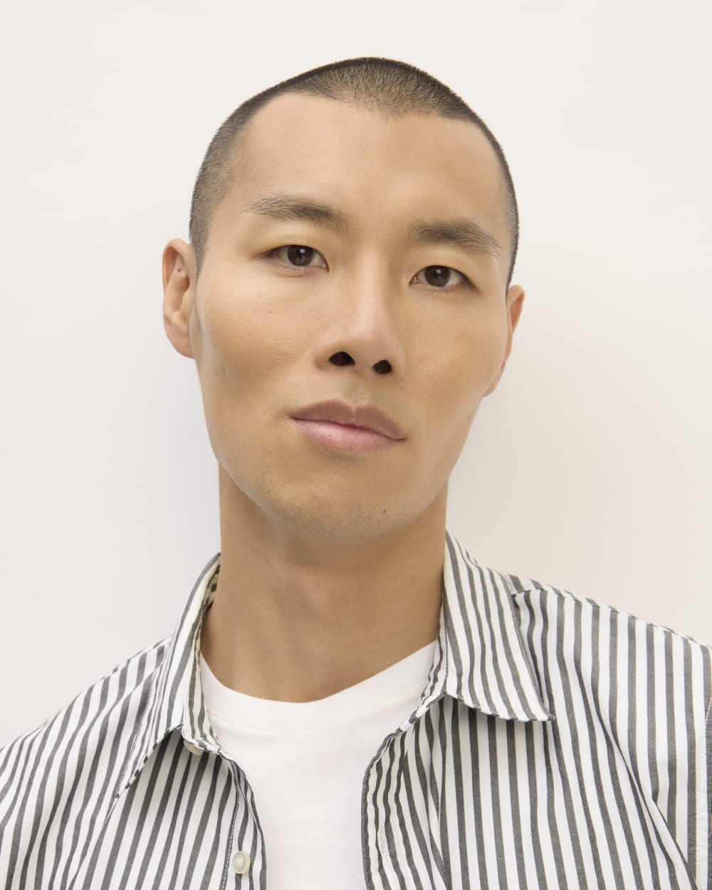 The Supima® Poplin Shirt | Optic White / Black