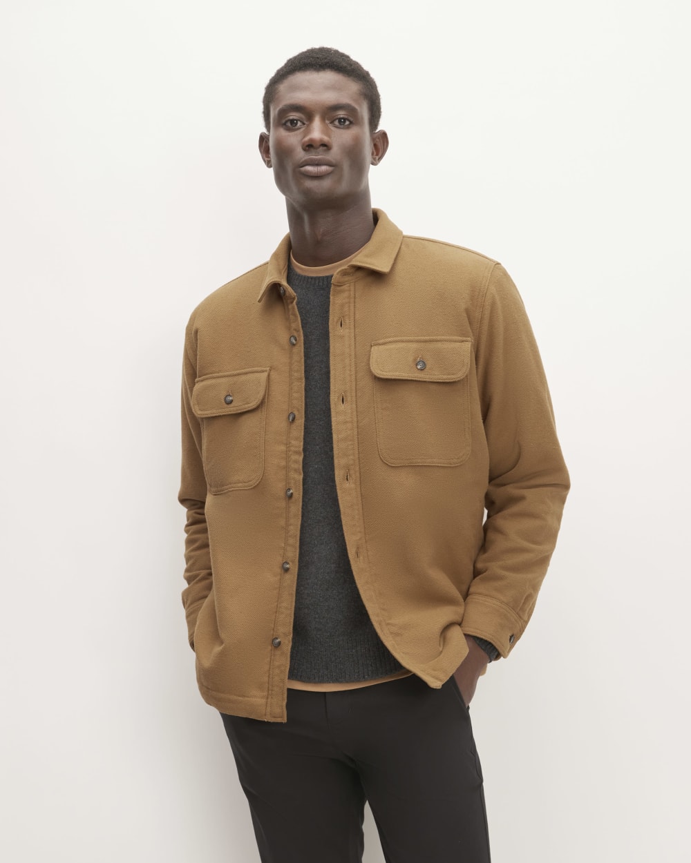 The ReNew Fleece-Lined Heavyweight Overshirt | Toasted Coconut