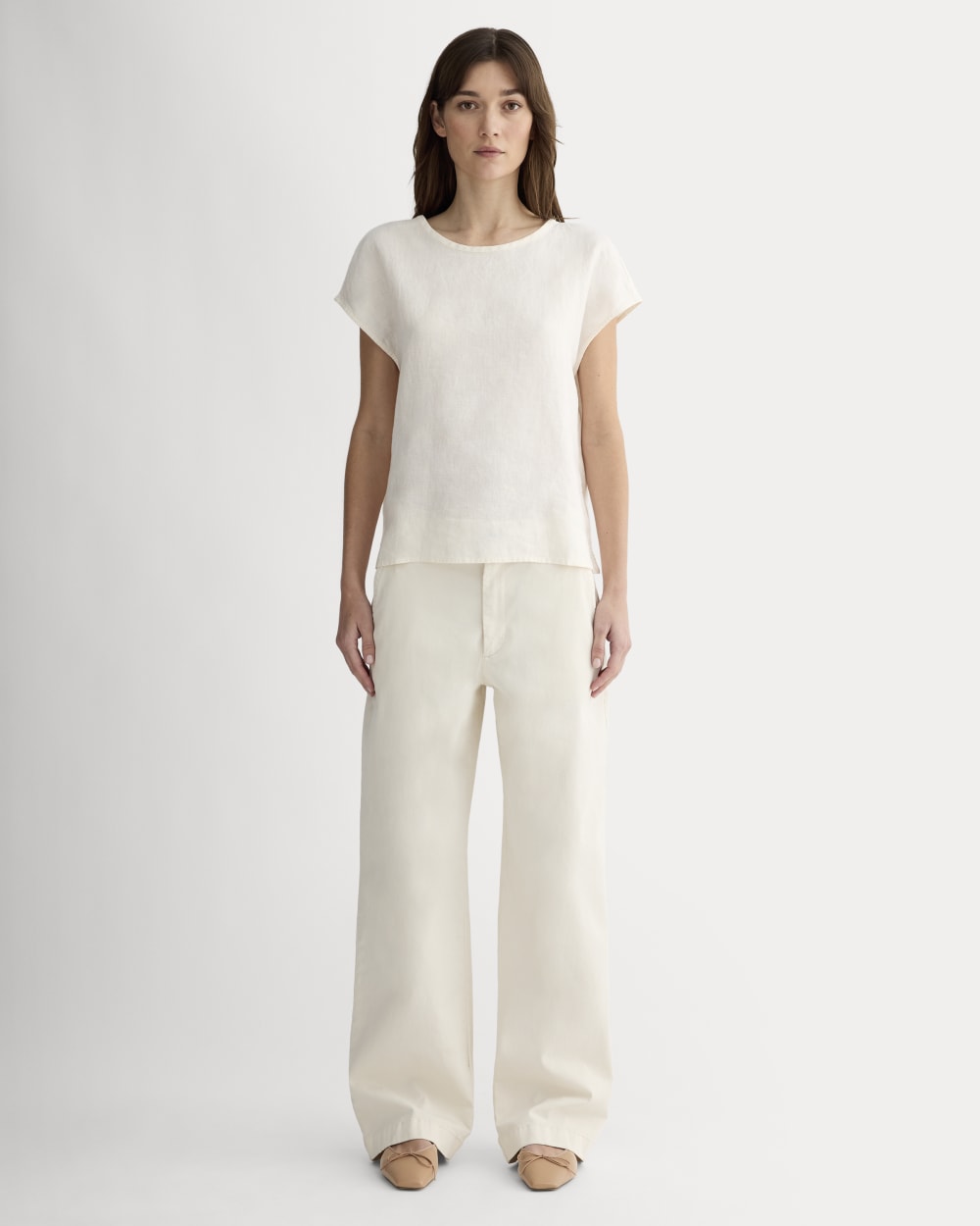 The Muscle Top in Linen | Bone