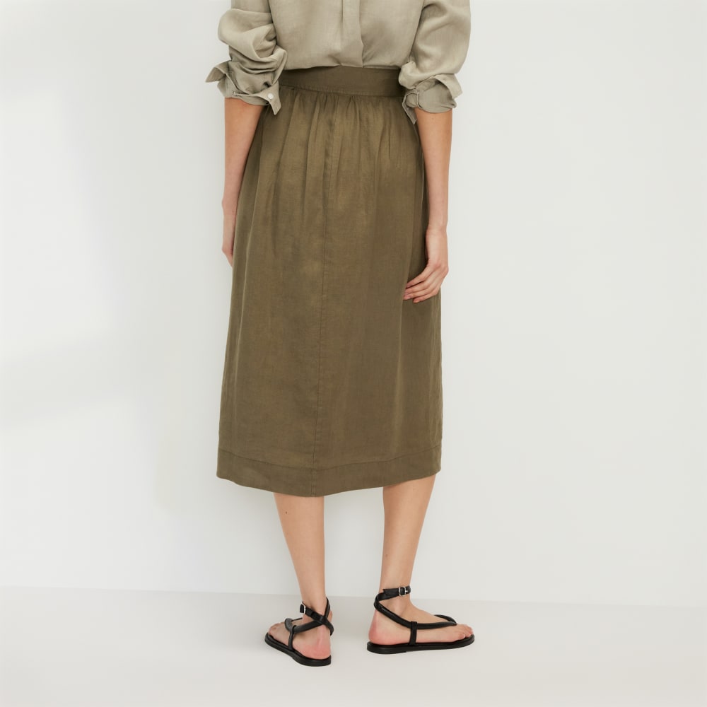 The Linen Wrap Skirt | Kalamata