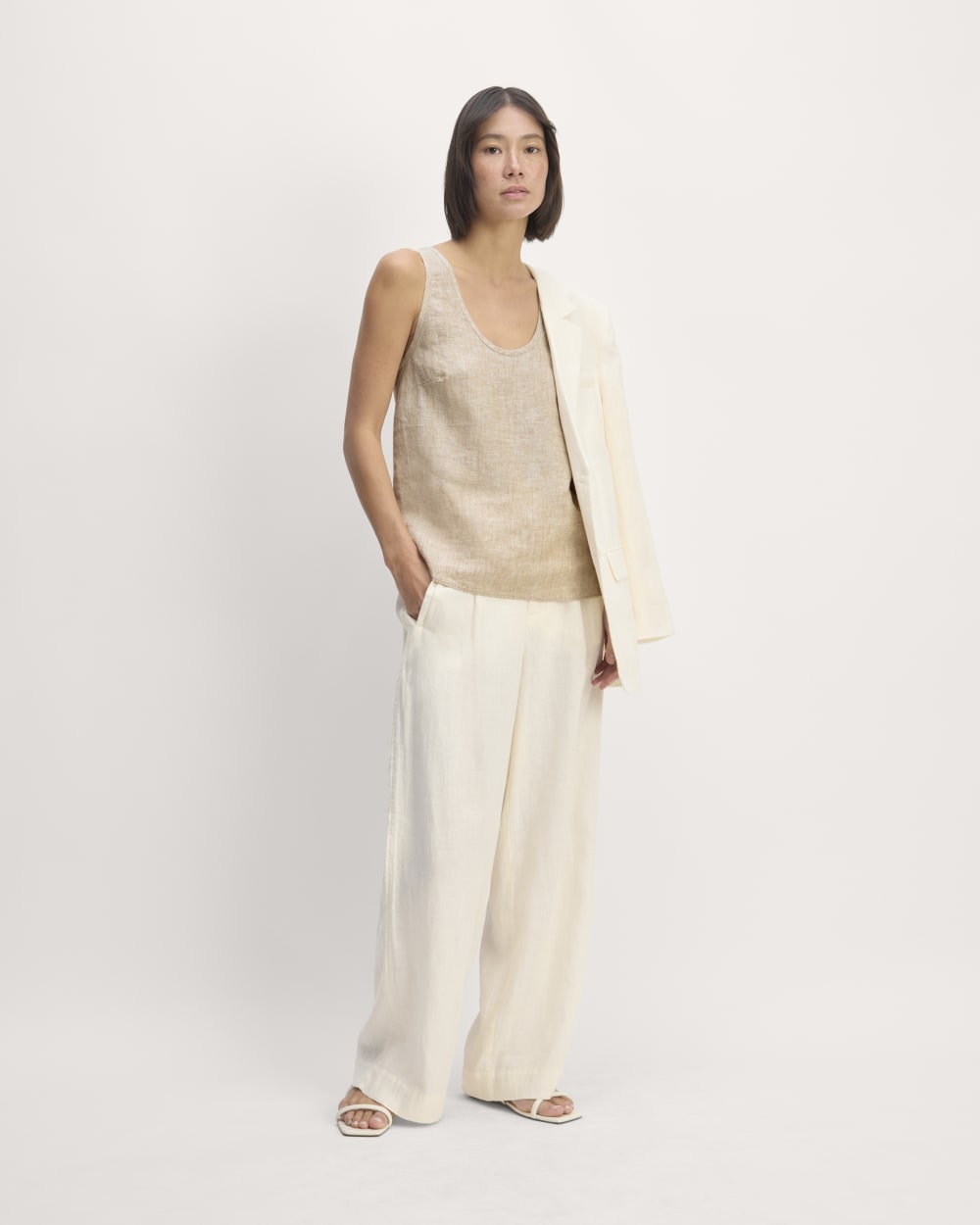 The Scoop Tank in Linen | Cornstalk Chambray