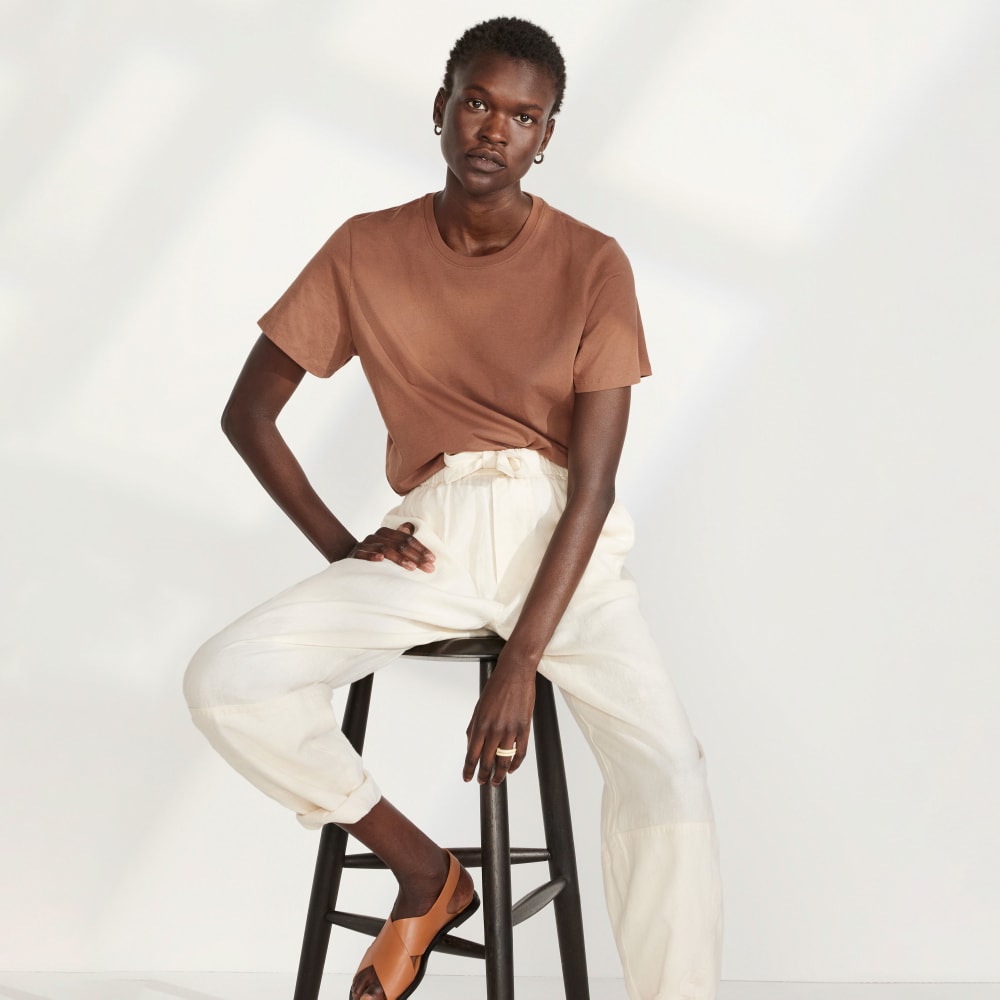 The Linen Pull-On Barrel Pant | Canvas