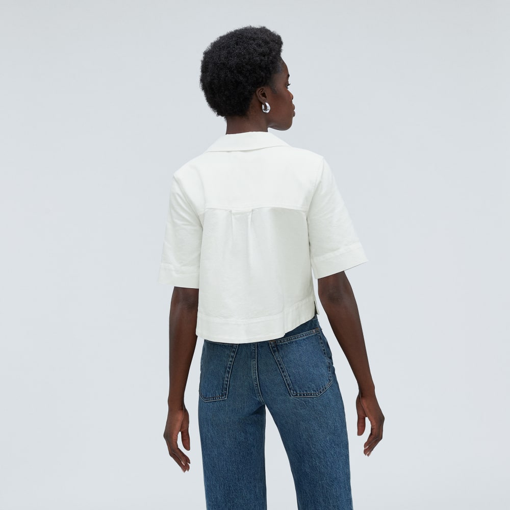 The Oxford Popover | White