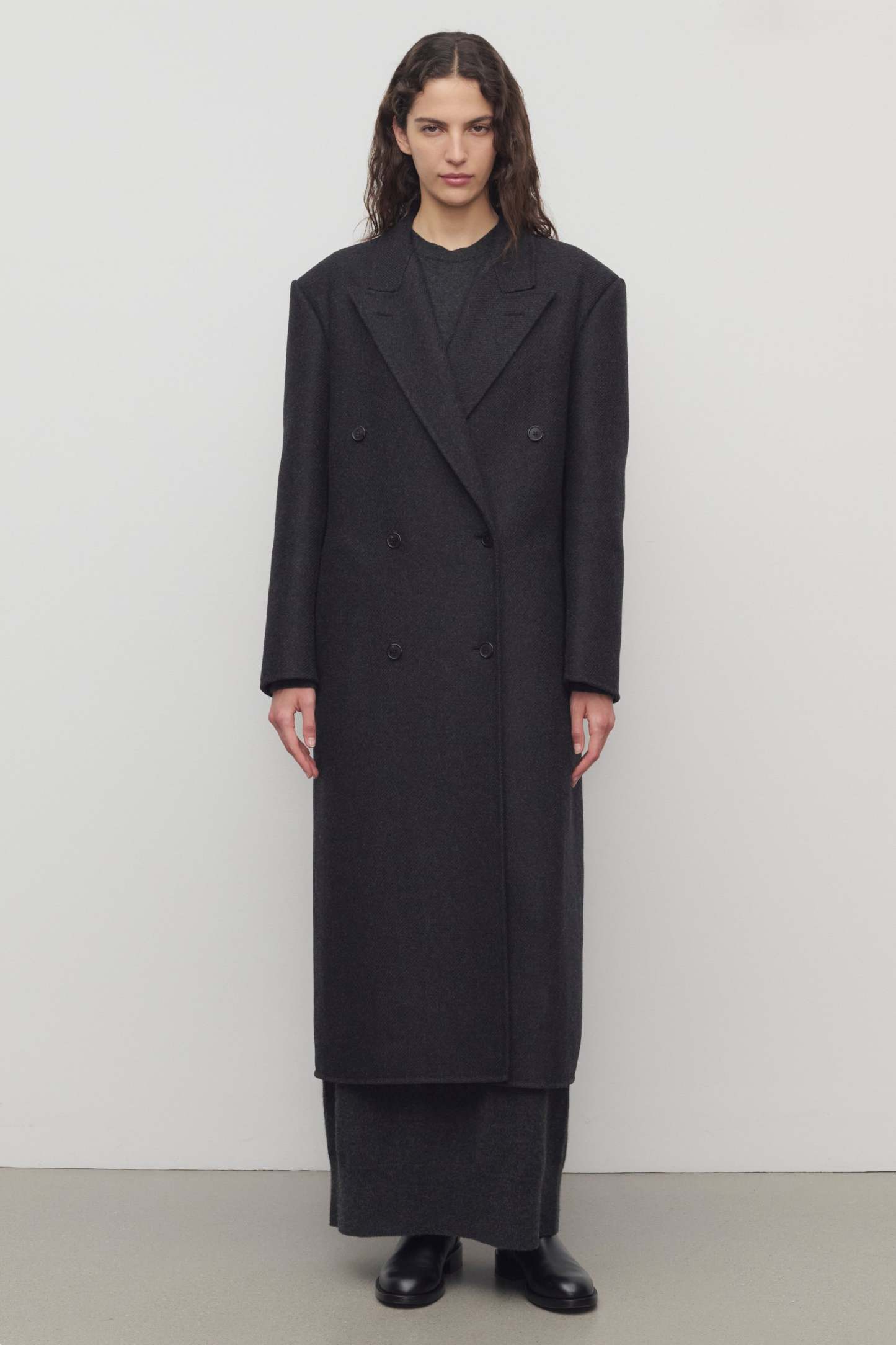 Hariet Coat in Virgin Wool and Cashmere