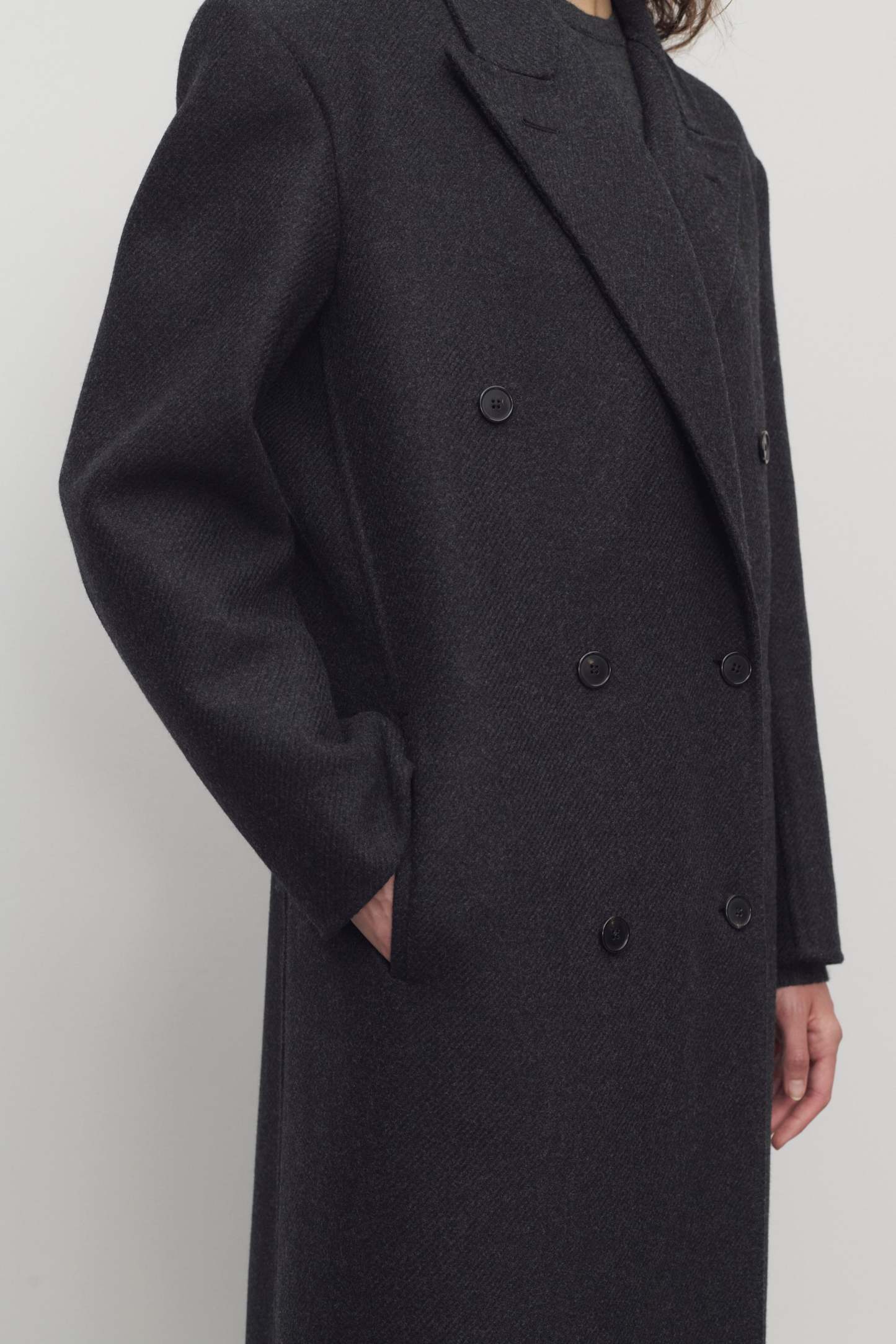 Hariet Coat in Virgin Wool and Cashmere
