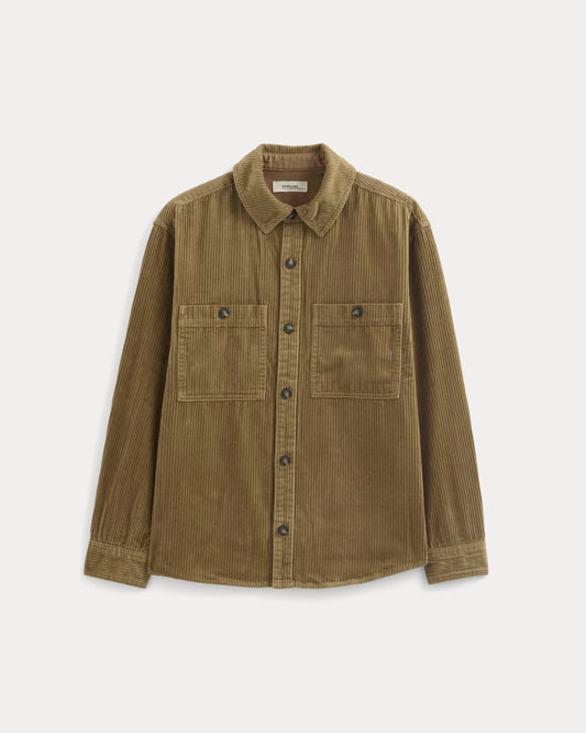 Wide Wale Corduroy Shirt | Aged Brass