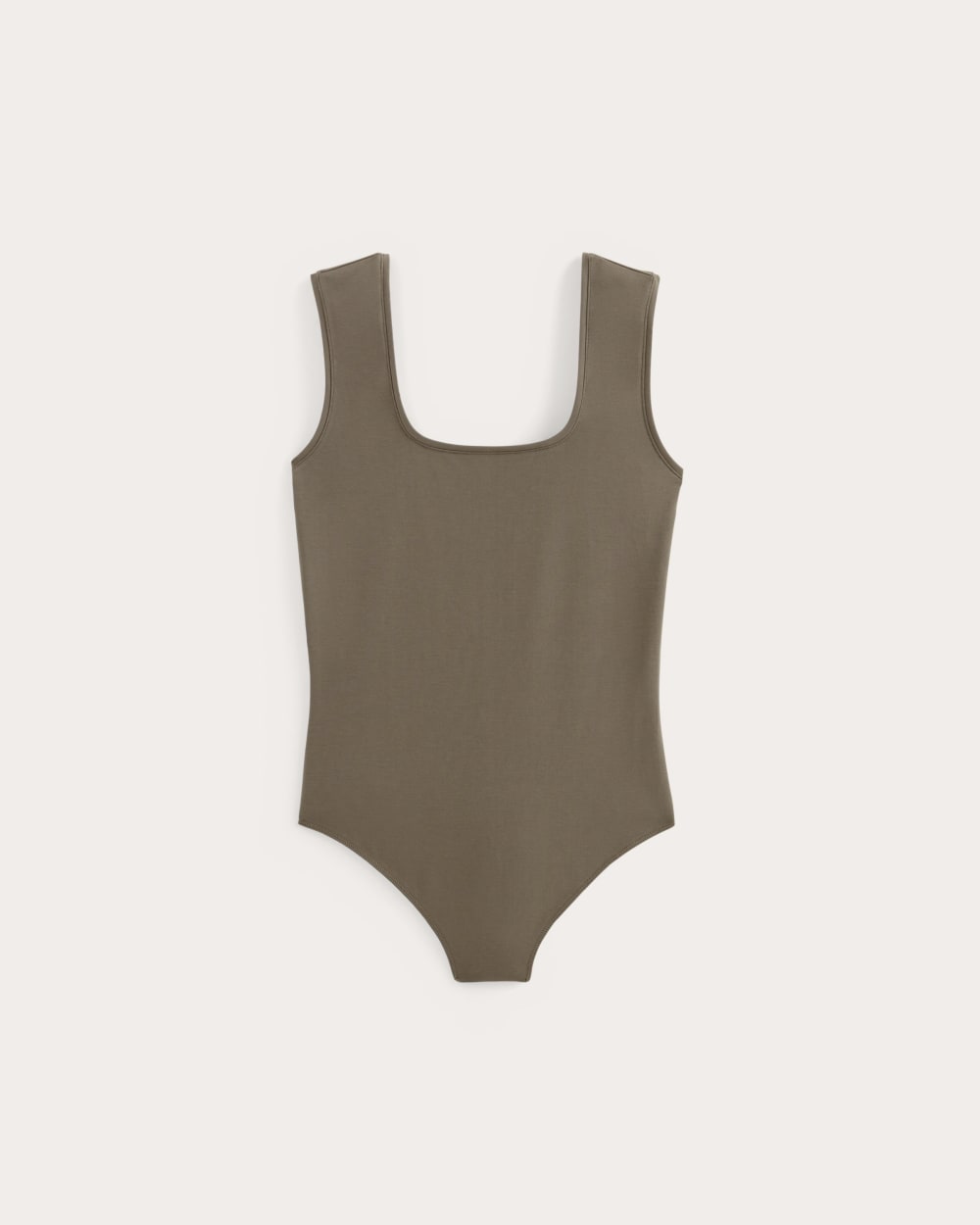 The Form Square-Neck Bodysuit | Deep Taupe