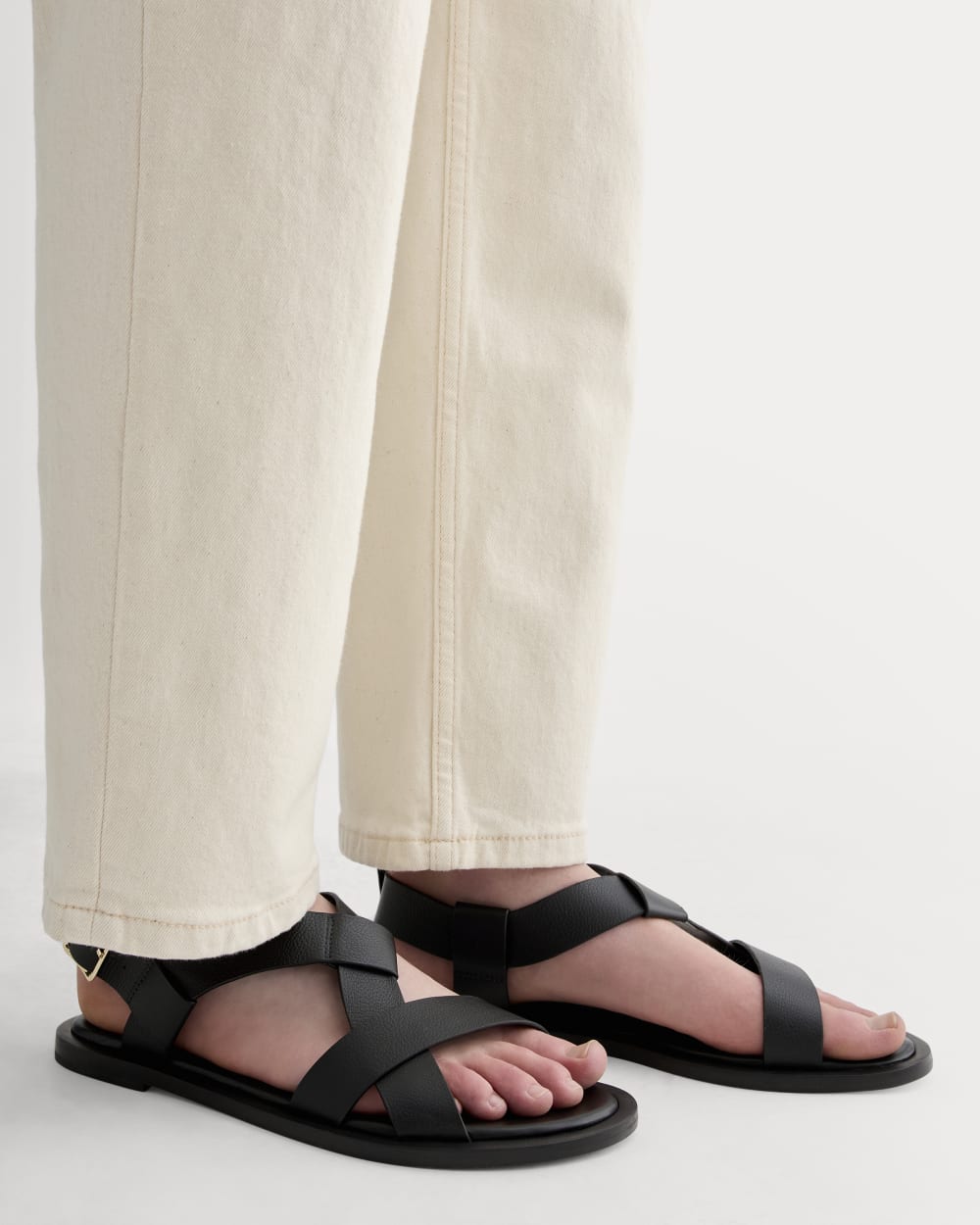 The City Strap Sandal |  Black