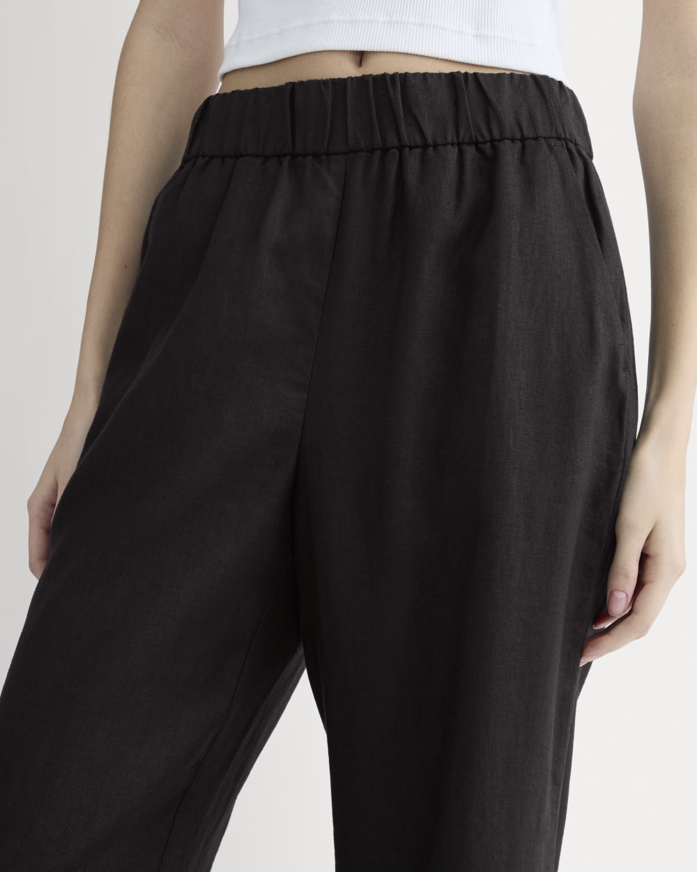 The Linen Easy Pant | Black
