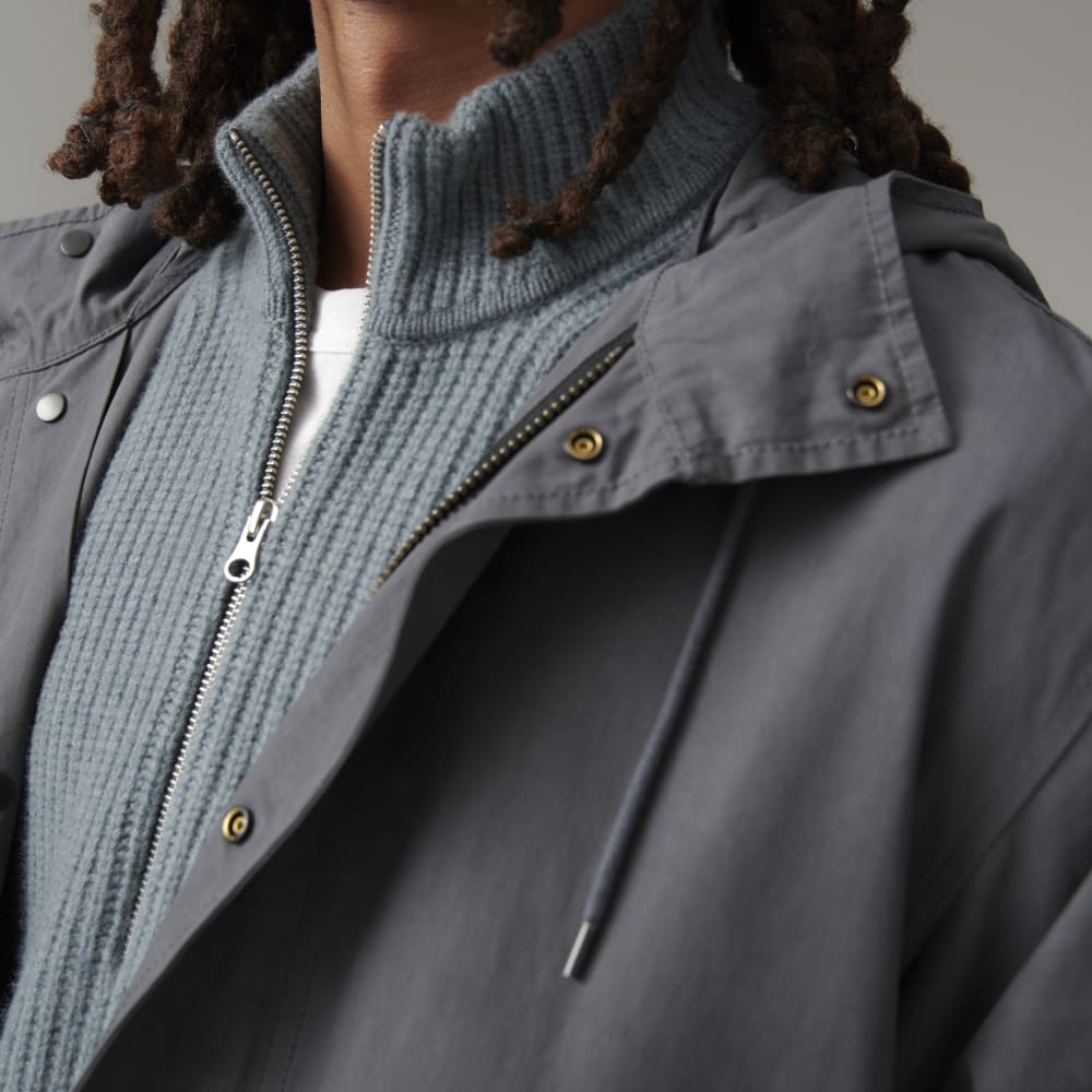 The Waxed Cotton Parka | Slate