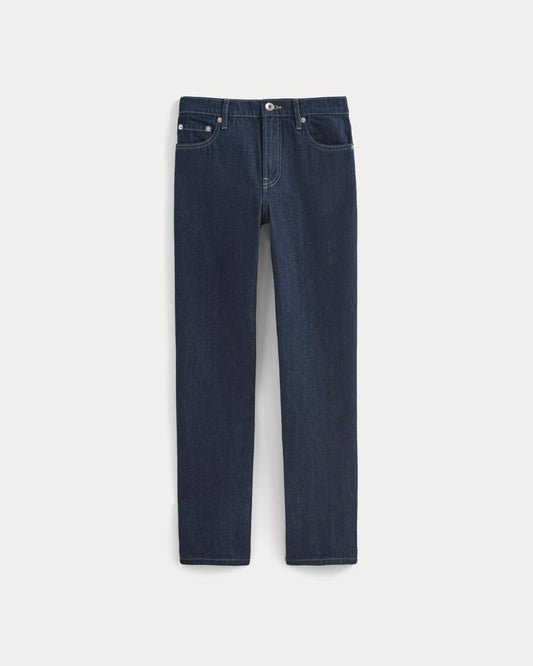 Low-Rise Straight Jean | Tungsten Rinse
