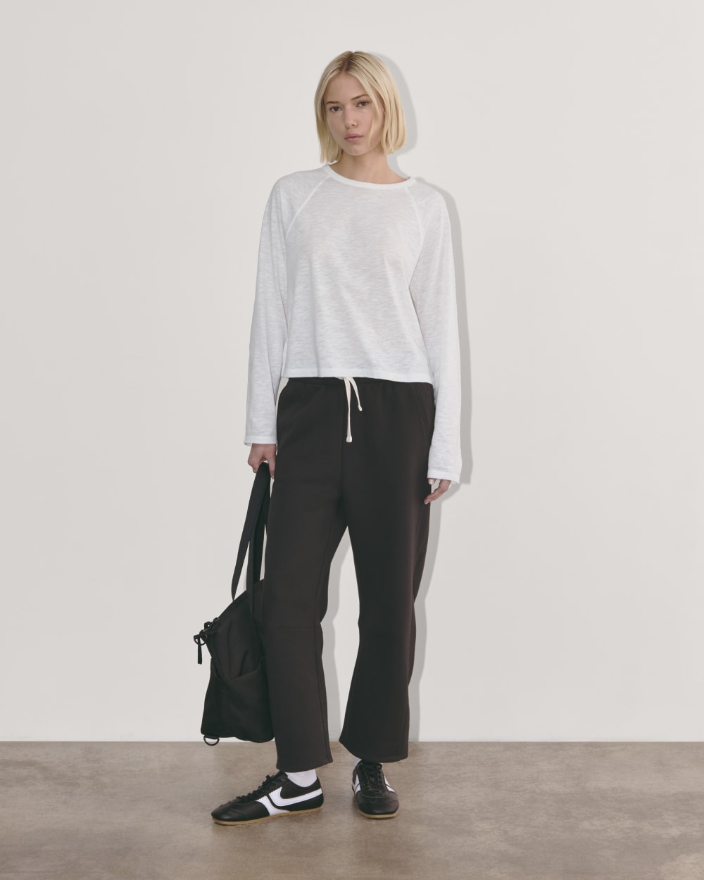 The Perform Crew Tee | White