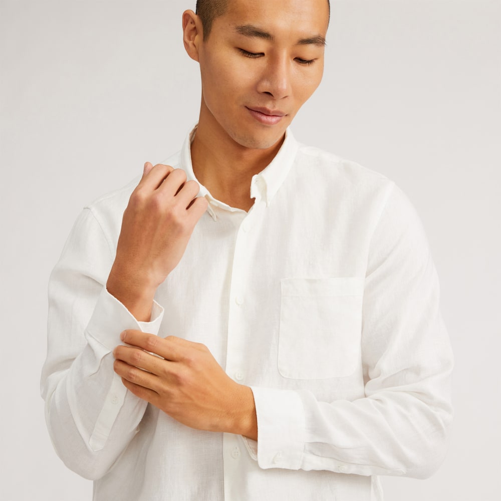The Classic Shirt in Linen | White