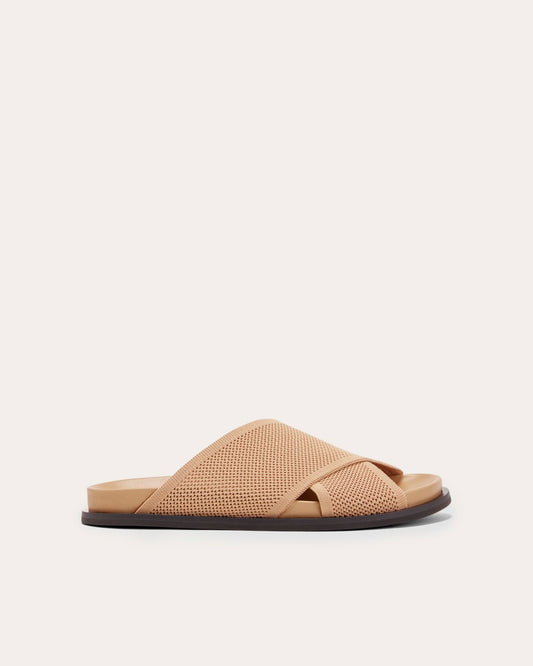 The ReKnit Form Crossover Sandal | Caramel