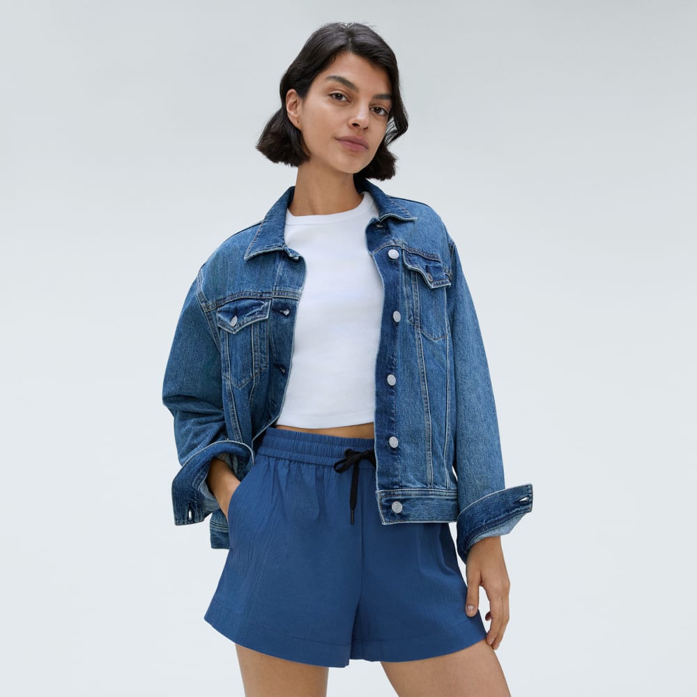 The Seersucker Boxer Short | Deep Blue