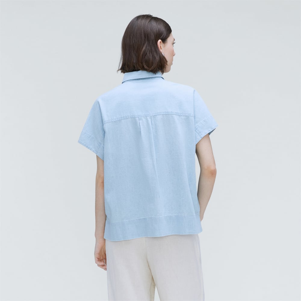 The Short-Sleeve Box Shirt | Icy Blue