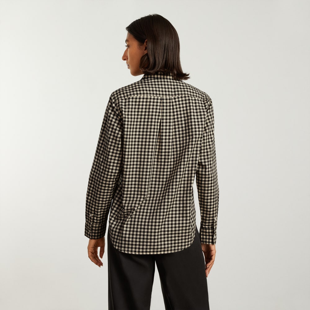 The Must-Have Shirt in Silky Cotton | Black / Canvas Gingham
