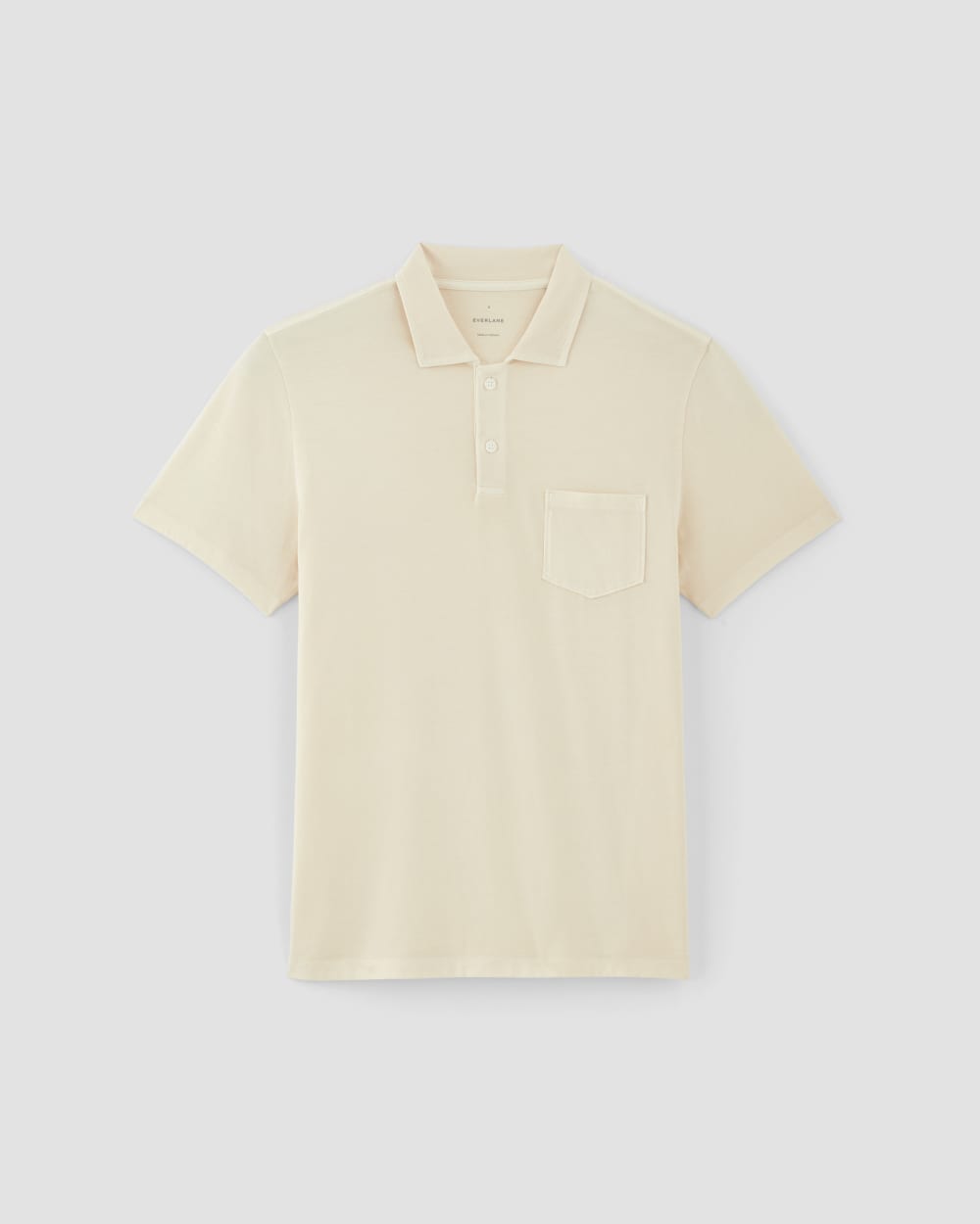 The Essential Organic Garment-Dyed Polo | Parchment