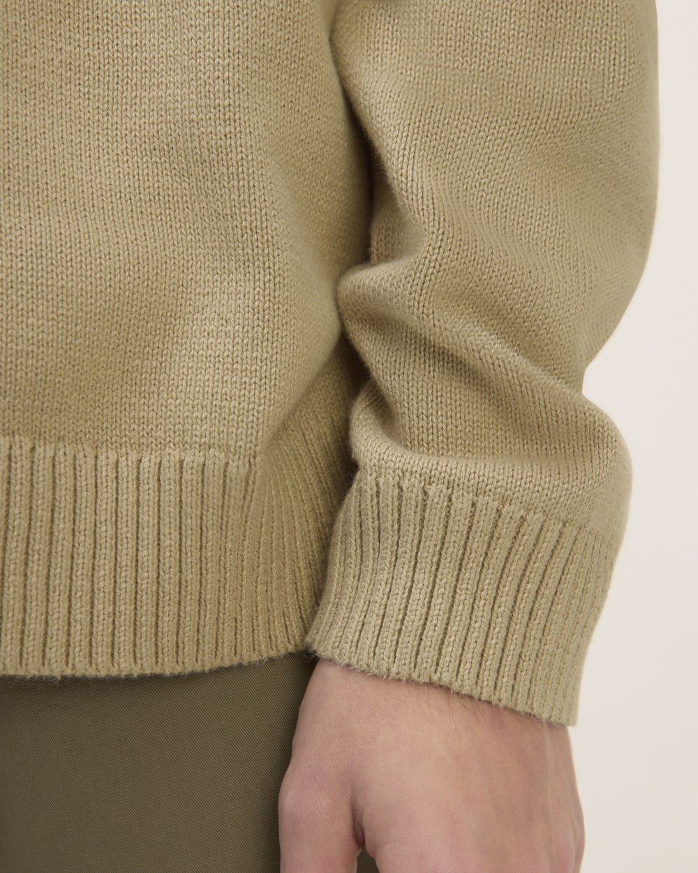The Classic Sweater in Everyday Cotton | Trench Coat Khaki
