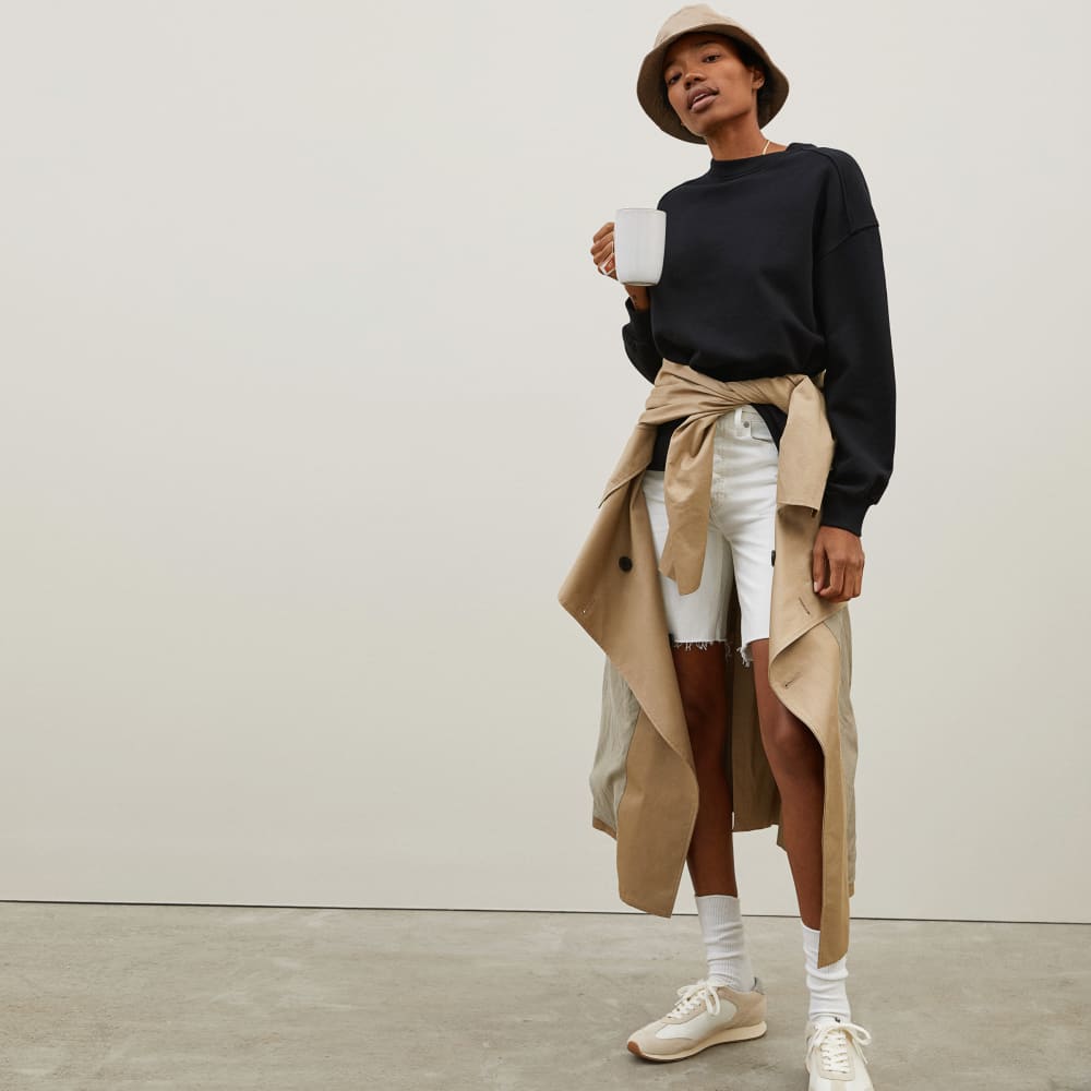 The Track Oversized Crew | Black